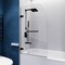 Anzzi Vensea Series 31.5 in. by 56 in. Frameless Hinged Tub Door in Matte Black SD-AZ8074-01MB - alternate 4